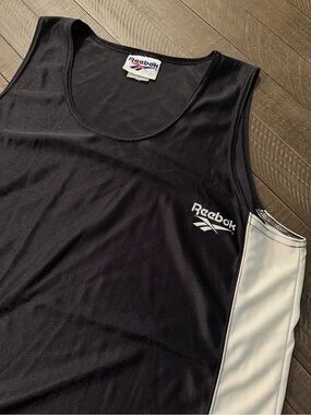 Vintage 90s Reebok Black & White Tank Top – Men’s Large